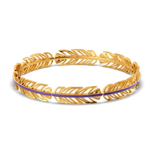 Violet Vibes Gold Bangles