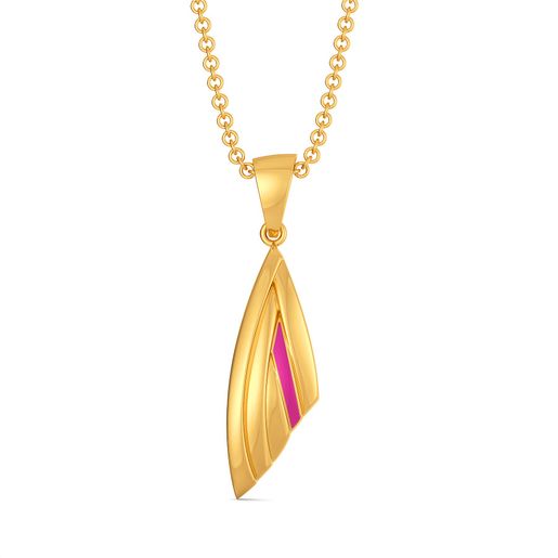 Fuchsia Fiesta Gold Pendants