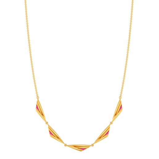 Jovial Fuchsia Gold Necklaces