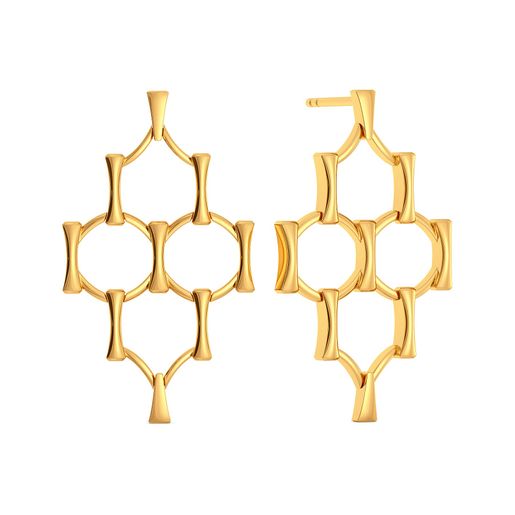 Mesh Refresh Gold Earrings