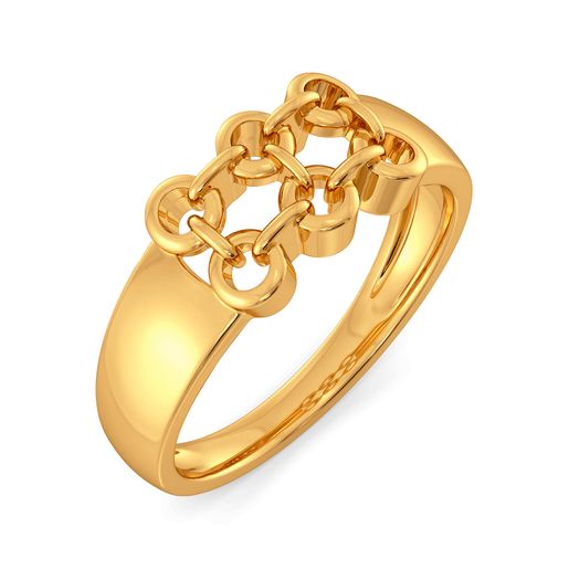 Woven in Net Gold Rings