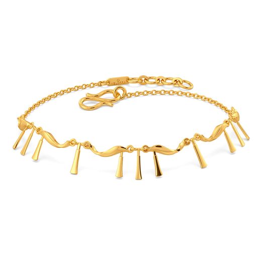 Sway With Fray Gold Bracelets