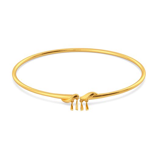 Sway With Fray Gold Bangles