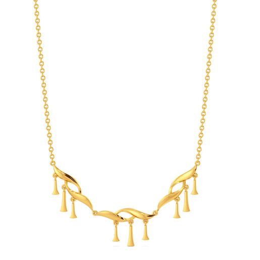 Sway With Fray Gold Necklaces