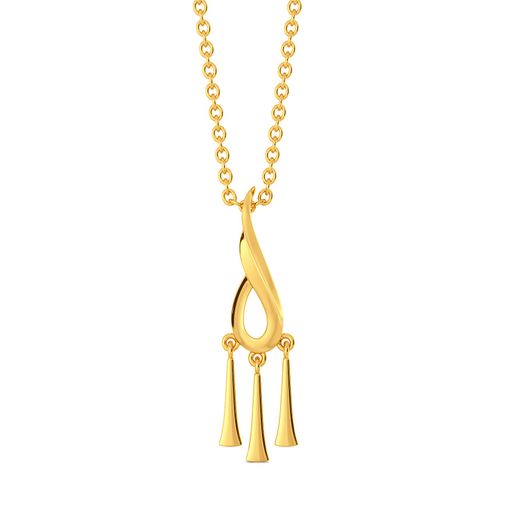 Sway With Fray Gold Pendants
