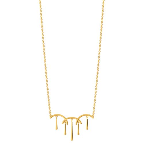 Fringe Breeze Gold Necklaces