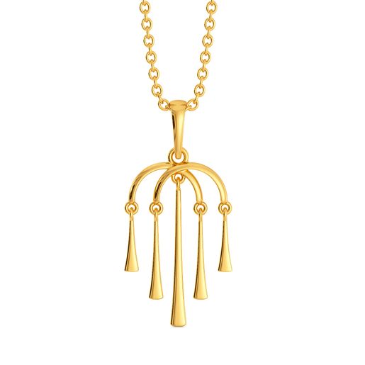 Fringe Breeze Gold Pendants