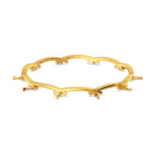 Fringe Breeze Gold Bangles