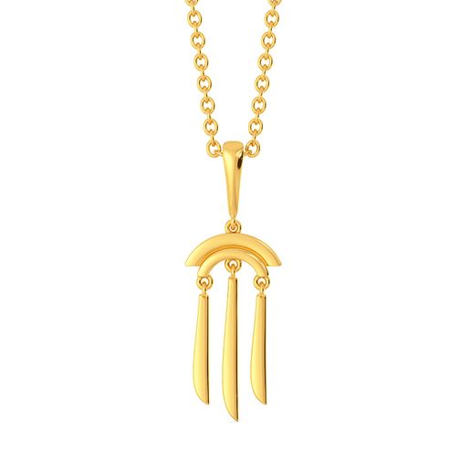 Funky Fringe Gold Pendants