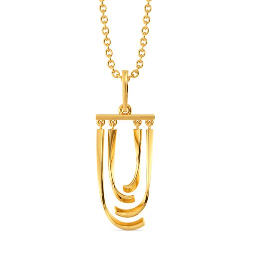 Twist O Trims Gold Pendants