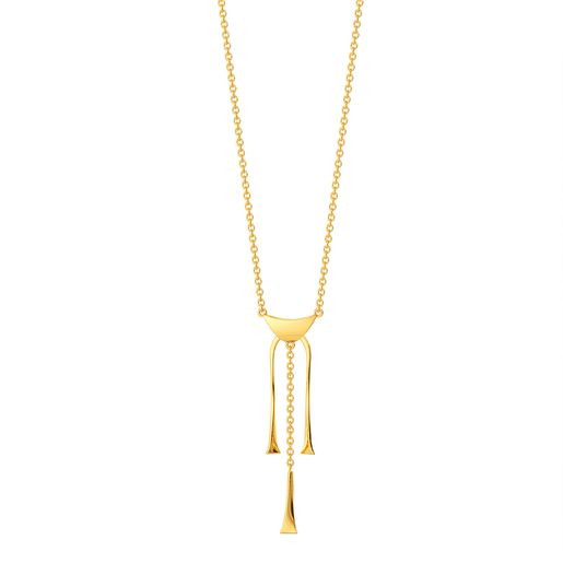 Cinch The Fringe Gold Necklaces