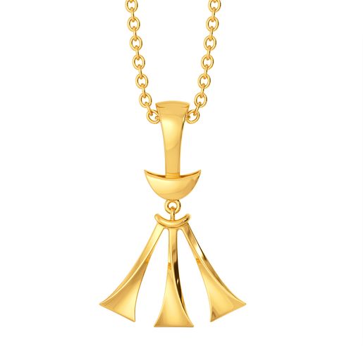 Cinch The Fringe Gold Pendants