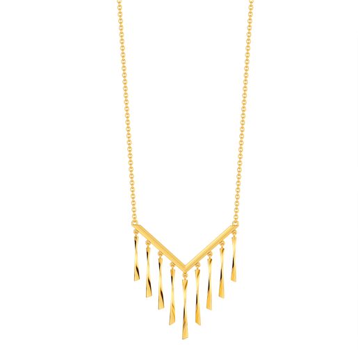 Synced to Fringe Gold Necklaces