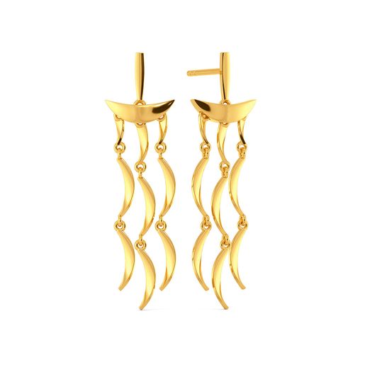 Fringe Freedom Gold Earrings