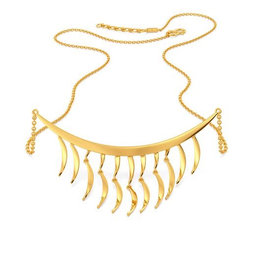 Fringe Freedom Gold Necklaces