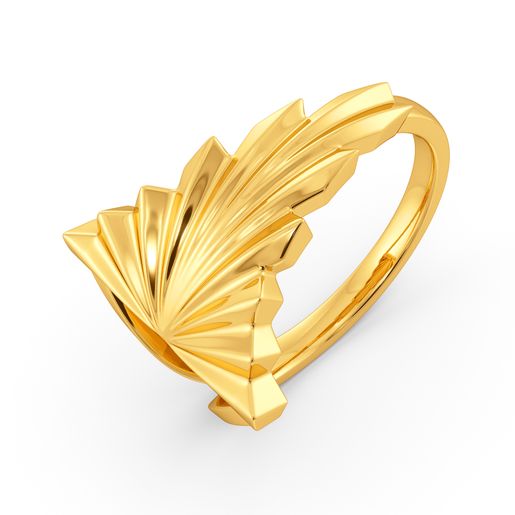 Crinkle City Gold Rings