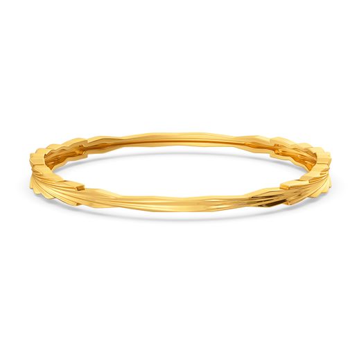 Crinkle City Gold Bangles