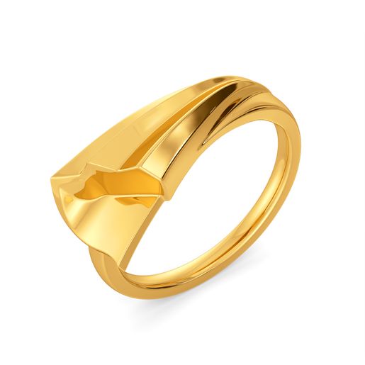 Too Fond to Frill Gold Rings