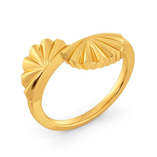 Wheel O Wrinkle Gold Rings