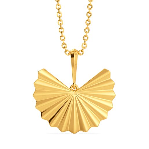 Wheel O Wrinkle Gold Pendants