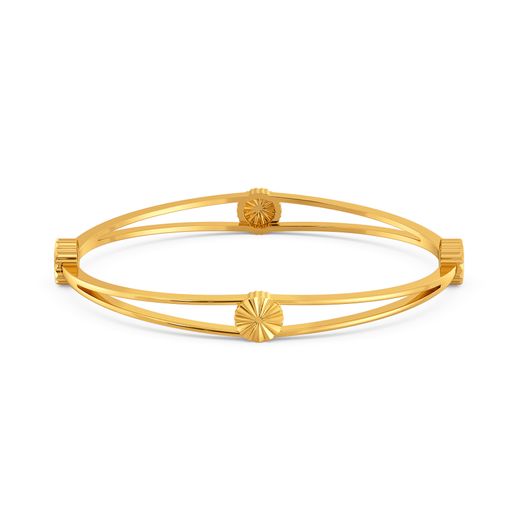 Wheel O Wrinkle Gold Bangles
