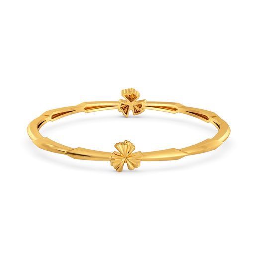 Frill to Party Gold Bangles