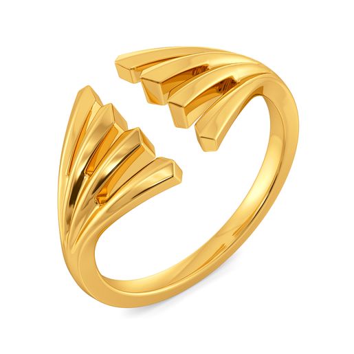 Layer O Frill Gold Rings