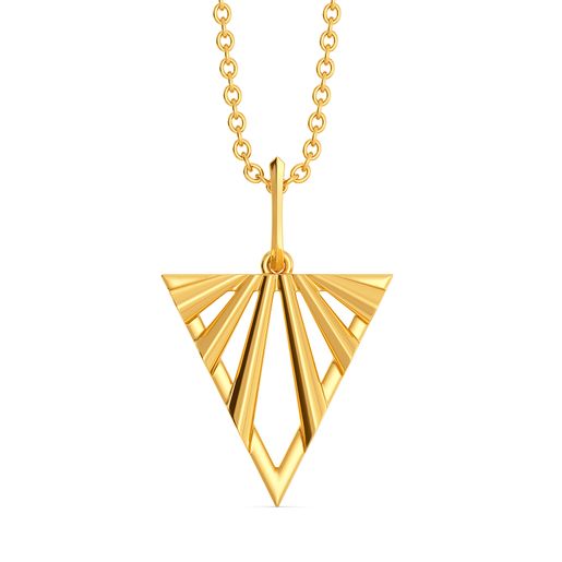 Layer O Frill Gold Pendants