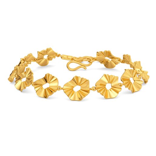 Crinkle Chic Gold Bracelets