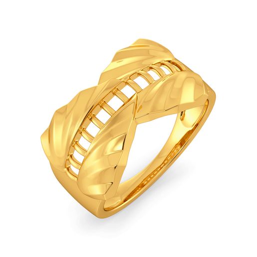 Flounce Fete Gold Rings