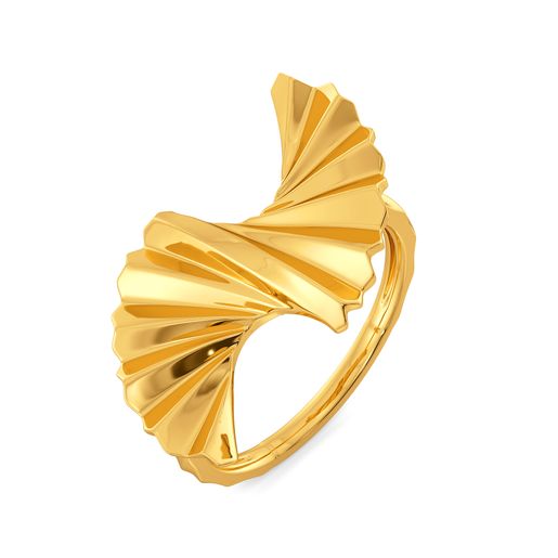 Swirl O Drama Gold Rings