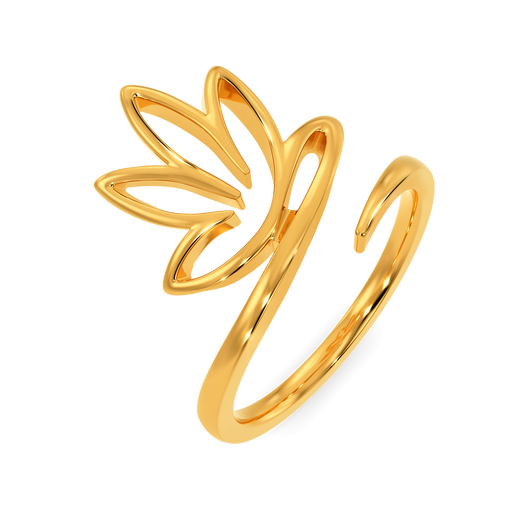 Lotus Of Joy Gold Rings