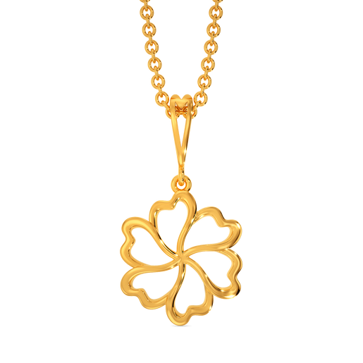 Vibin To Hibis Gold Pendants