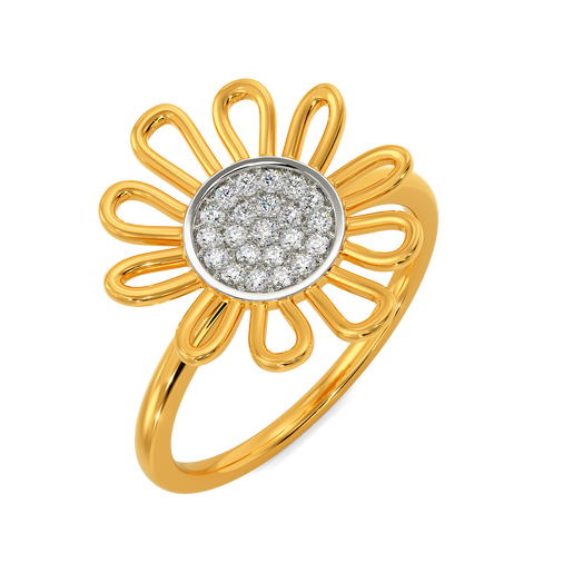 Sunflower Season Diamond Rings