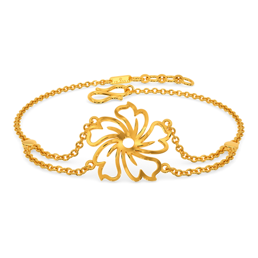 Hibuscus Blossom Gold Bracelets