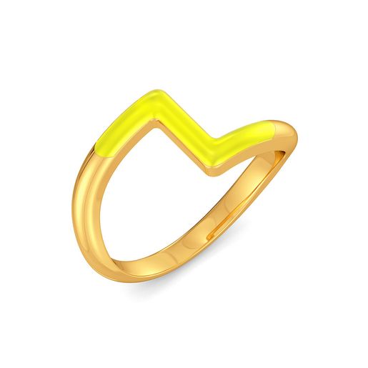 Lime N Lemon Gold Rings