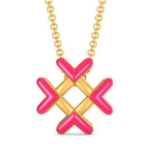 Pink Parade Gold Pendants