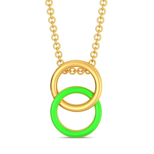 Neon Hex Gold Pendants