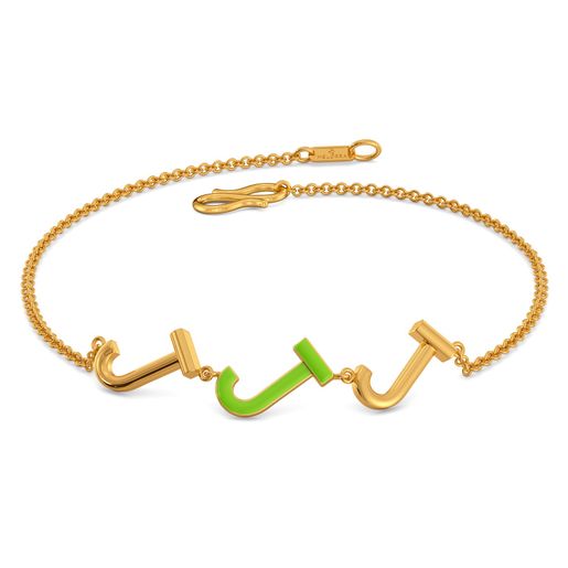 Just in Jade Gold Bracelets