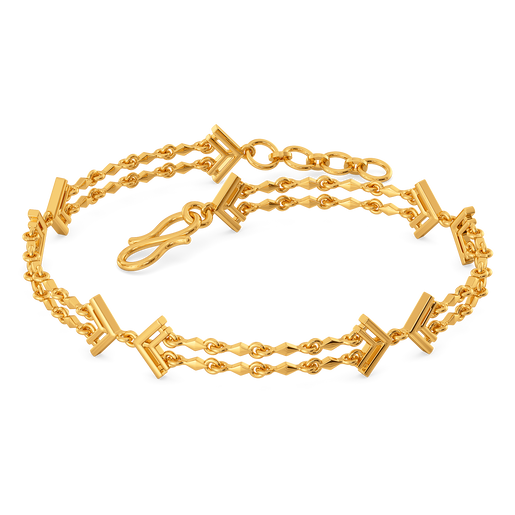 Fringe Flourish Gold Bracelets