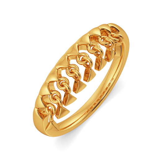 Fringe Flourish Gold Rings