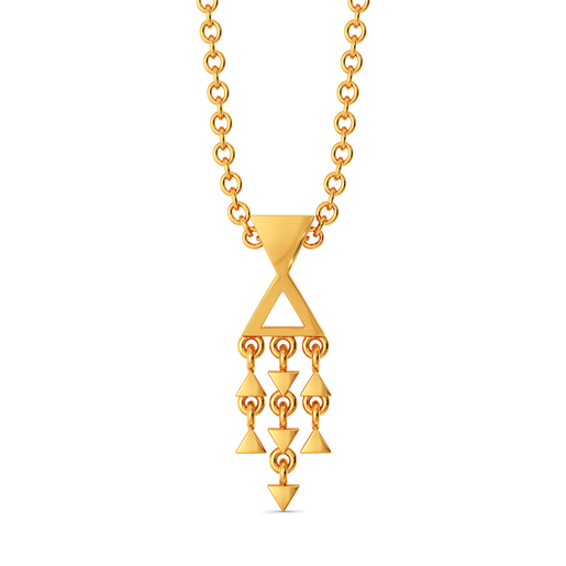 Fringe Flourish Gold Pendants