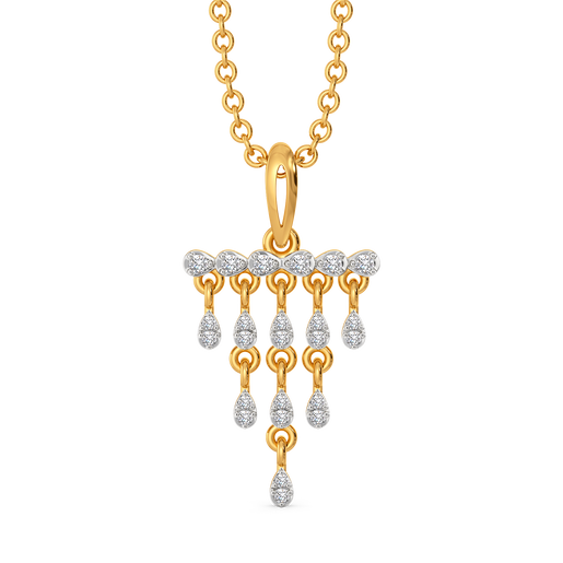 Fringe Toned Diamond Pendants