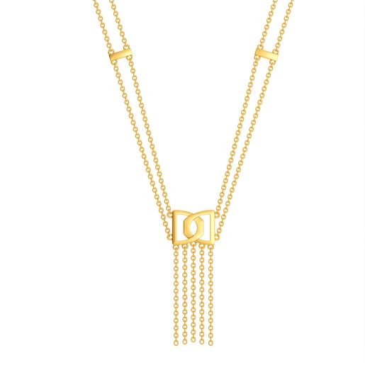Fringe Frolic Gold Necklaces