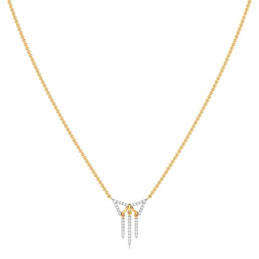 Trigon Frills Diamond Necklaces