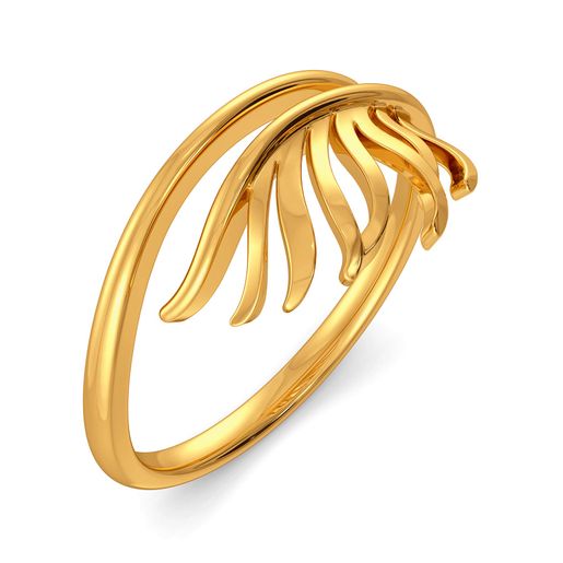 Plume Boom Gold Rings