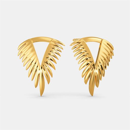 Feather Feels Gold Earrings