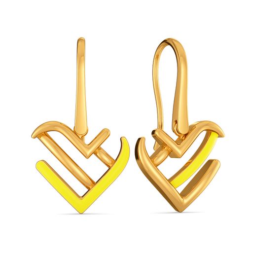 Valentine Sun Gold Earrings