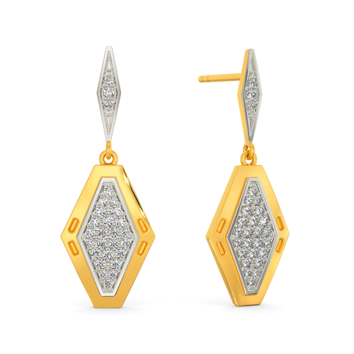 Militaristic Diamond Earrings