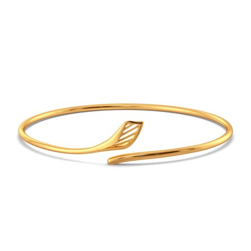 Like A Lily Gold Bangles